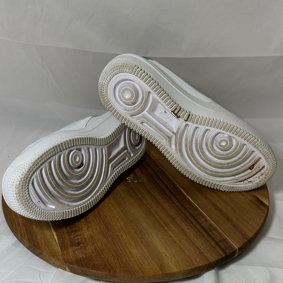 Nike White Air Force 1's Sneakers with Teal and Pink Accents Women's size 9 - Picture 7 of 10